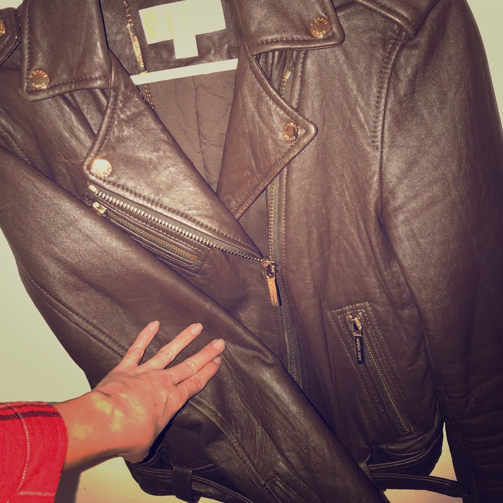 Michaels Kors authentic leather jacket